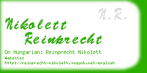 nikolett reinprecht business card